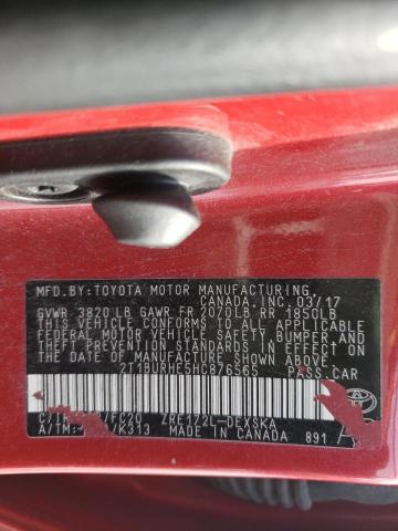 2017 TOYOTA COROLLA L 2T1BURHE5HC876565