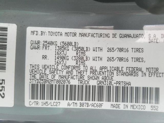 2021 TOYOTA TACOMA DOU - 3TYDZ5BN2MT002076