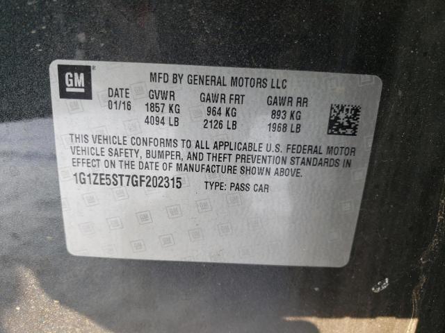 2016 CHEVROLET MALIBU LT - 1G1ZE5ST7GF202315