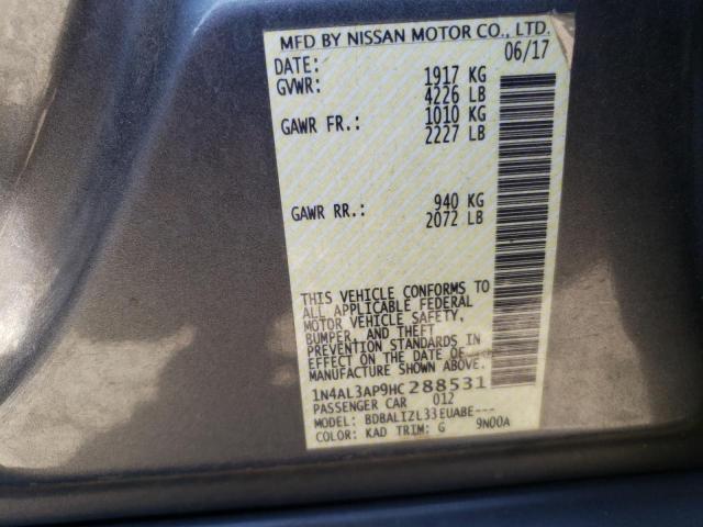 2017 NISSAN ALTIMA 2.5 - 1N4AL3AP9HC288531