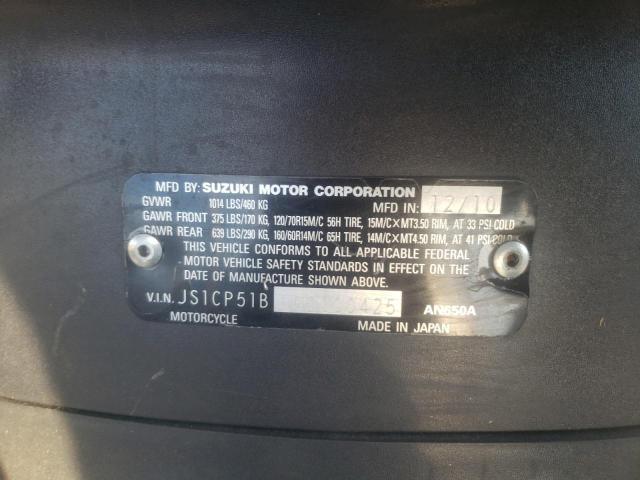 2011 SUZUKI AN650 A JS1CP51B5B2100425