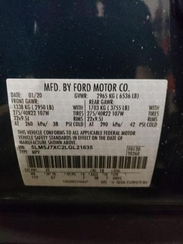 2020 LINCOLN AVIATOR RE 5LM5J7XC2LGL21635