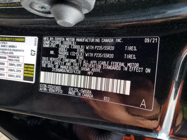 2022 LEXUS RX 450H 2T2HGMDA7NC074338