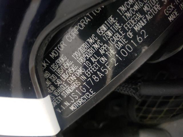 2015 SUZUKI GSX-R1000 JS1GT78A5F2100162