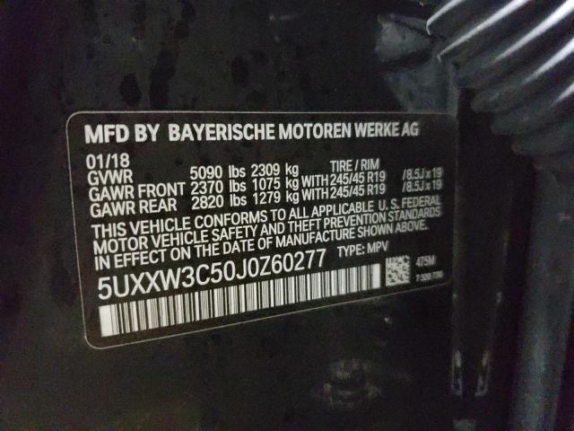 2018 BMW X4 5UXXW3C50J0Z60277