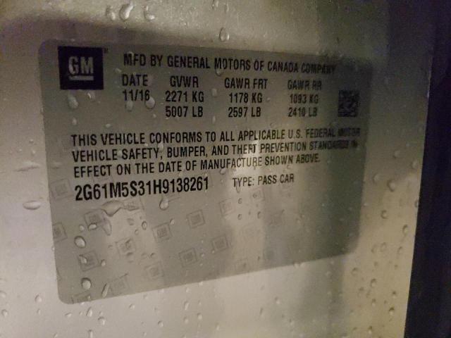 2017 CADILLAC XTS LUXURY 2G61M5S31H9138261