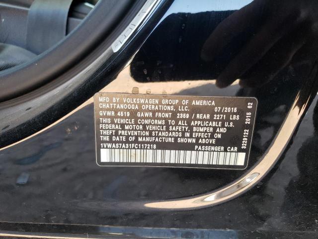 2015 VOLKSWAGEN PASSAT S - 1VWAS7A31FC117218