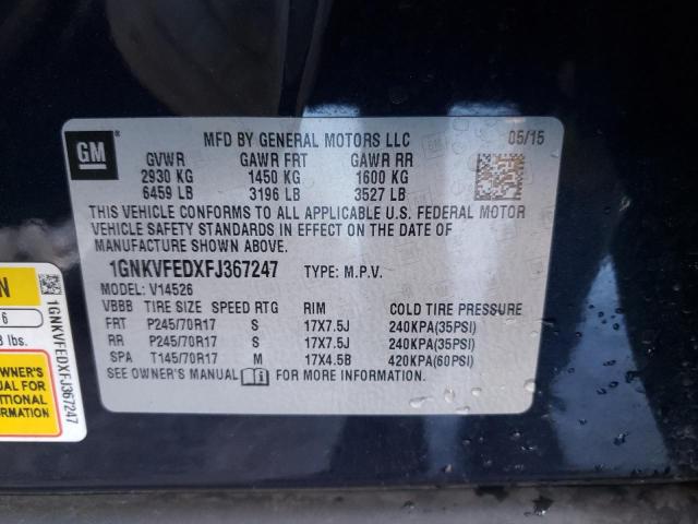 2015 CHEVROLET TRAVERSE L - 1GNKVFEDXFJ367247