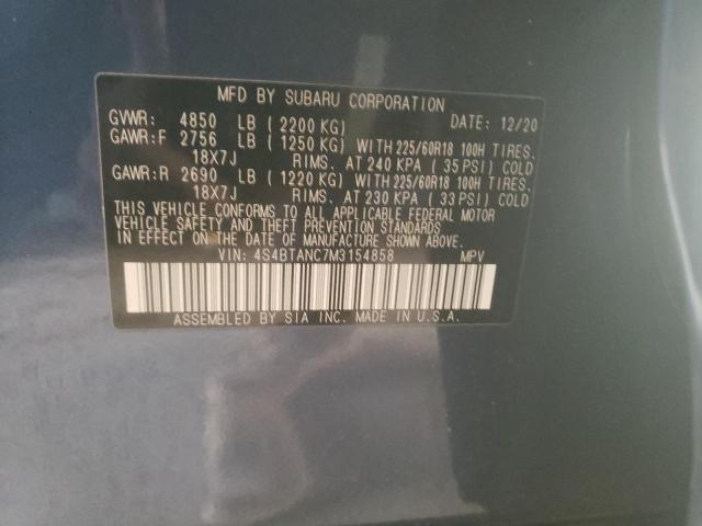 2021 SUBARU OUTBACK LI 4S4BTANC7M3154858