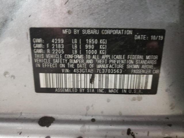 2020 SUBARU IMPREZA 4S3GTAB67L3703563