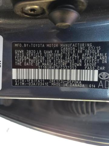 2015 TOYOTA COROLLA L - 2T1BURHE3FC337052