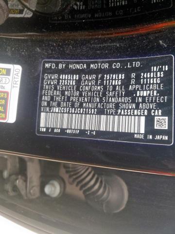 2018 HONDA CLARITY TO JHMZC5F36JC021592