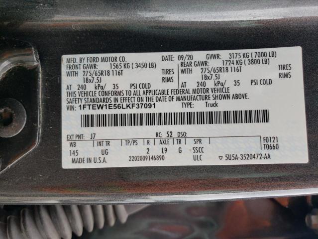 2020 FORD F150 SUPER 1FTEW1E56LKF37091