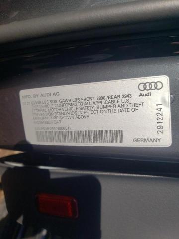 2022 AUDI A7 WAUR2BF24NN008311