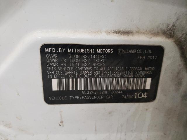 2017 MITSUBISHI MIRAGE G4 ML32F3FJ2HHF20244