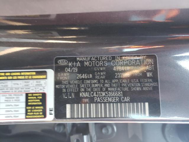 2019 KIA CADENZA LU KNALC4J13K5166681