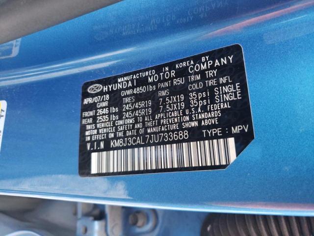 2018 HYUNDAI TUCSON SPO KM8J3CAL7JU733688