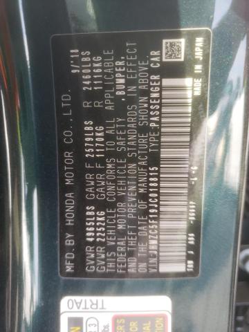 2018 HONDA CLARITY JHMZC5F19JC018815