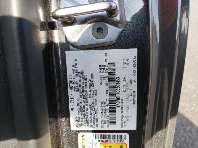 2016 FORD MUSTANG 1FA6P8TH4G5303453