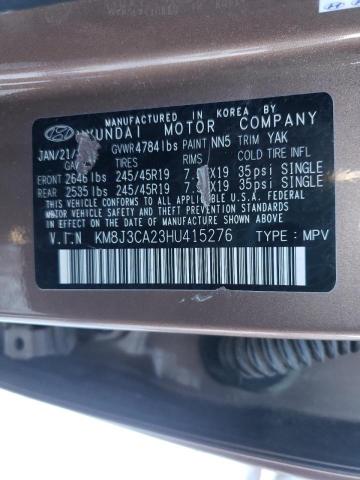 2017 HYUNDAI TUCSON LIM KM8J3CA23HU415276