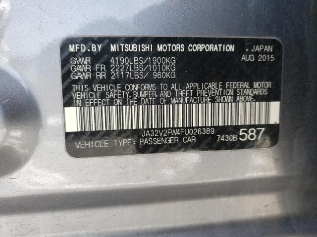 2015 MITSUBISHI LANCER SE JA32V2FW4FU026389