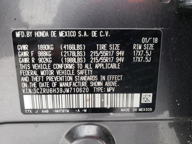 2018 HONDA HR-V LX 3CZRU6H39JM710620