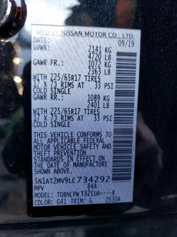 2020 NISSAN ROGUE S 5N1AT2MV9LC734292
