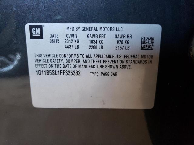 1G11B5SL1FF335382 Chevrolet Malibu Ls 2015. Фото: 9