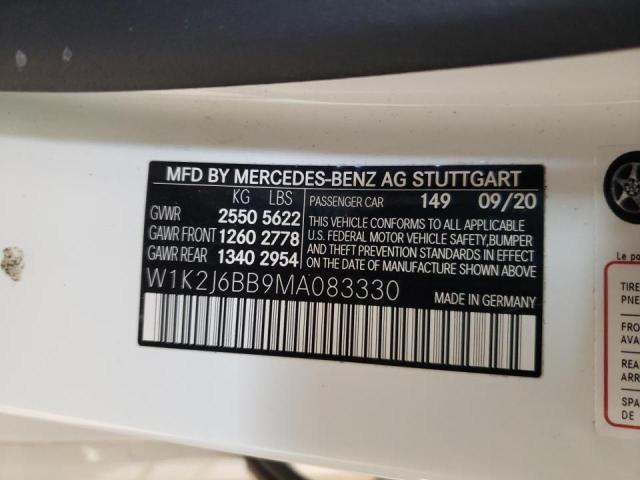 2021 MERCEDES-BENZ CLS AMG 53 W1K2J6BB9MA083330