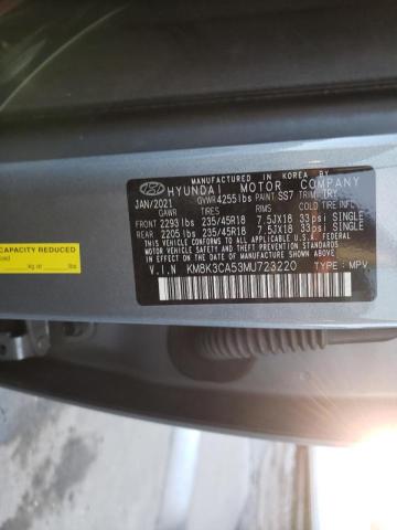 2021 HYUNDAI KONA LIMIT KM8K3CA53MU723220