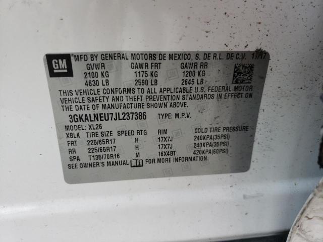 3GKALNEU7JL237386 Gmc Terrain Sl 2018. Фото: 9