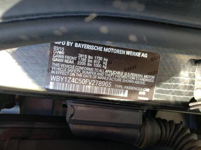 2015 BMW I3 REX WBY1Z4C50FV278965