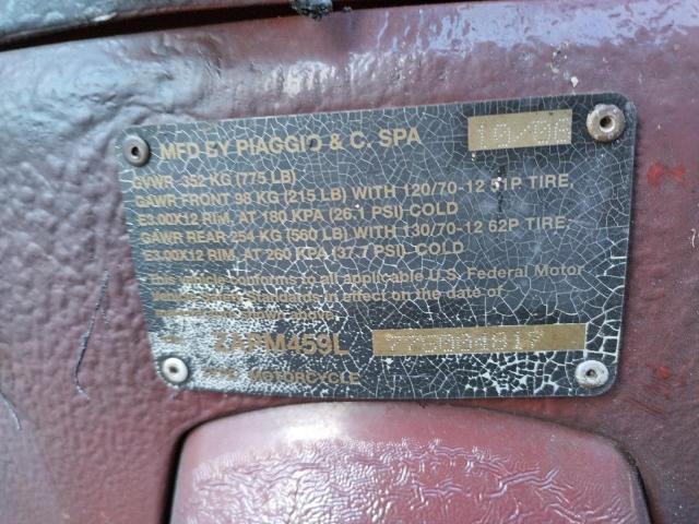 2007 VESPA GTS 250 ZAPM459L775004817