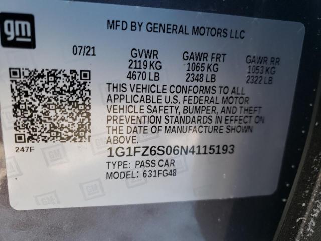 2022 CHEVROLET BOLT EUV P 1G1FZ6S06N4115193