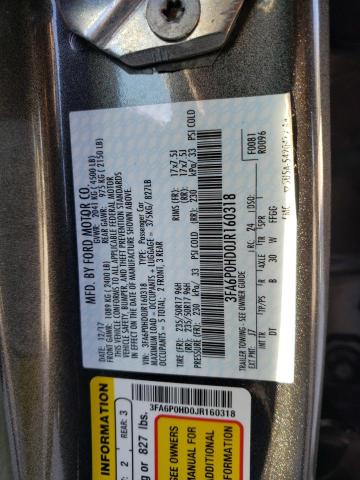2018 FORD FUSION SE 3FA6P0HD0JR160318
