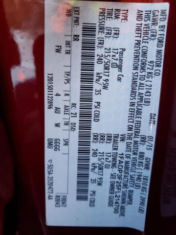 2015 FORD FOCUS SE - 1FADP3F25FL214700