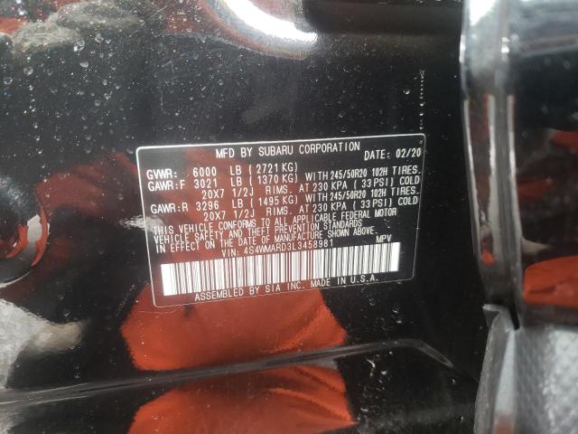 2020 SUBARU ASCENT TOU 4S4WMARD3L3458981