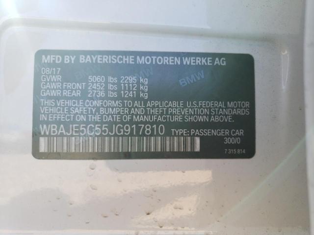 2018 BMW 540 I WBAJE5C55JG917810