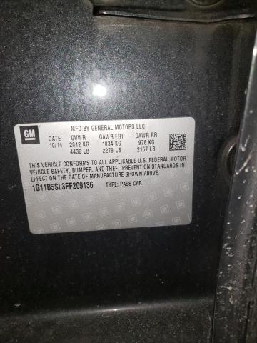 2015 CHEVROLET MALIBU LS 1G11B5SL3FF209136
