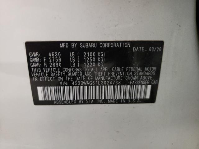 2020 SUBARU LEGACY SPO 4S3BWAG61L3024768