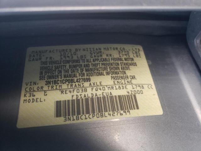 2011 NISSAN VERSA S - 3N1BC1CP0BL427699