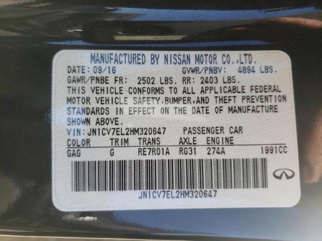2017 INFINITI Q60 BASE JN1CV7EL2HM320647