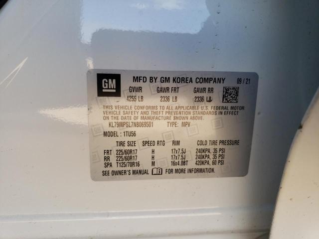 2022 CHEVROLET TRAILBLAZE - KL79MPSL7NB069501