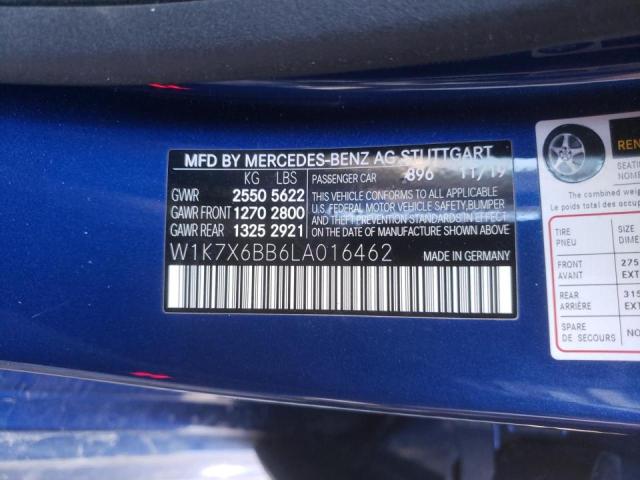 2020 MERCEDES-BENZ AMG GT 53 W1K7X6BB6LA016462