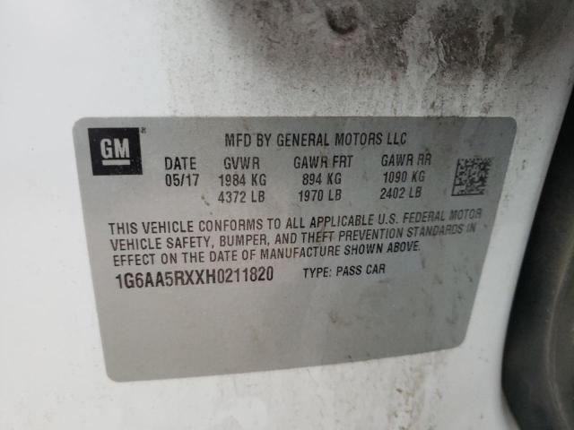 2017 CADILLAC ATS 1G6AA5RXXH0211820