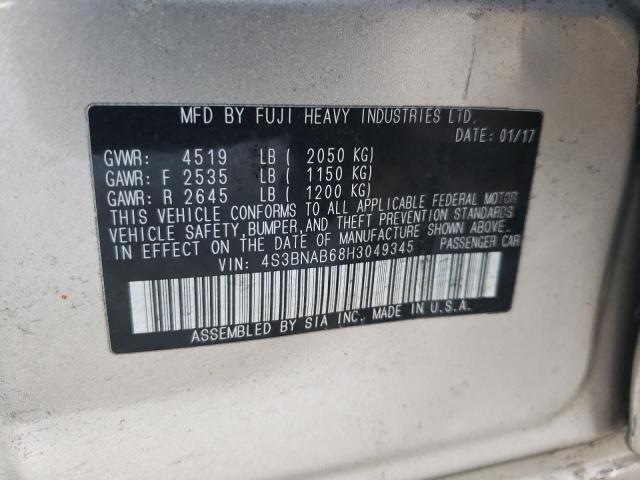 2017 SUBARU LEGACY 4S3BNAB68H3049345