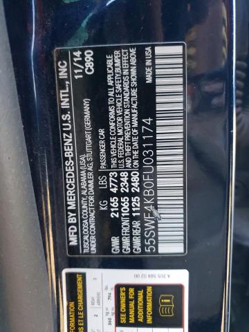 2015 MERCEDES-BENZ C CLS 4D 4 55SWF4KB0FU031174