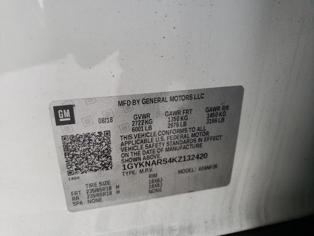 2019 CADILLAC XT5 - 1GYKNARS4KZ132420