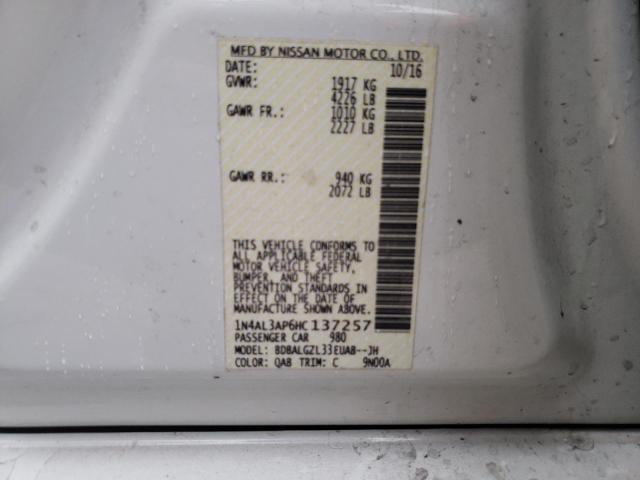 2017 NISSAN ALTIMA 1N4AL3AP6HC137257