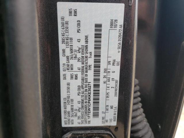2019 FORD F150 SUPER 1FTEW1CP6KKE30271